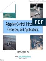 Adaptive Control Introduction Overview Applications