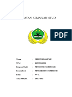 Buku Catatan Kemajuan Studi - Siti Nurhanifah