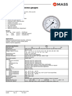 Stainless Steel Process Gauges Model ZPS: Features