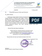 Surat Rencana Tindak Lanjut Pertemuan Kredensial Tenaga Kesehatan Di Puskesmas TGL 3 Feb 2021