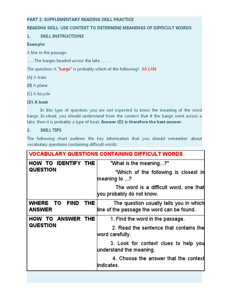 Đọc Hiểu - Week 8 - Topic 2 - Unit 4 | PDF
