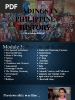 Readings in Philippine History: Course Title