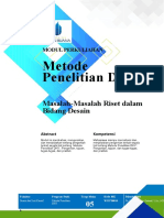 Metode Penelitian DKV (Masalah-Masalah Riset Dalam Bidang Desain) - Dr. Sujud Puji Nur Rahmat, S.SN., M.Sn.