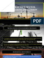 CLASSIFICATION OF CIVIL ENGINEERING SERVICES