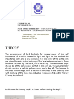 Course No. 309 Experiment No. 3 Name of The Experiment: Determination of The