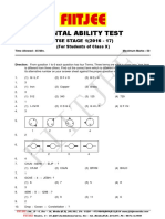 Mental Ability Test: NTSE STAGE 1 (2016 - 17)