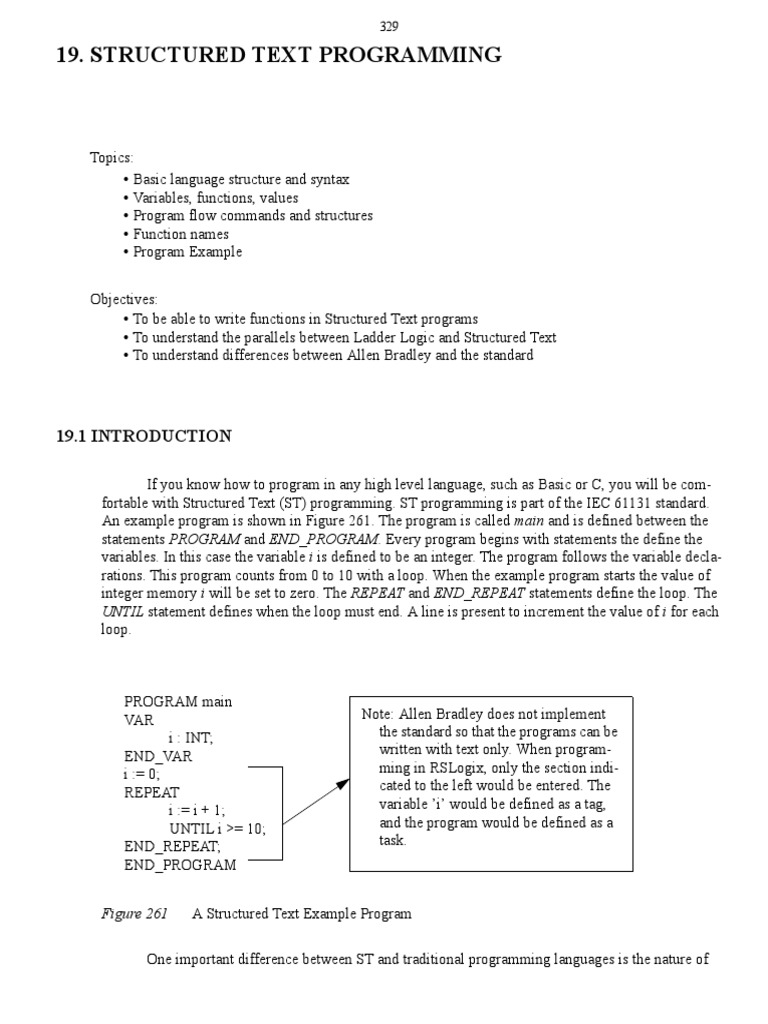 Structured Text Programming PDF Free | PDF | Boolean Data Type ...