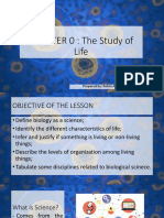 CHAPTER 0: The Study of Life: Prepared By: Robin Angelo DS. Angeles, LPT