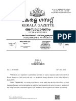 Kerala Gazette: Extraordinary Published by Authority