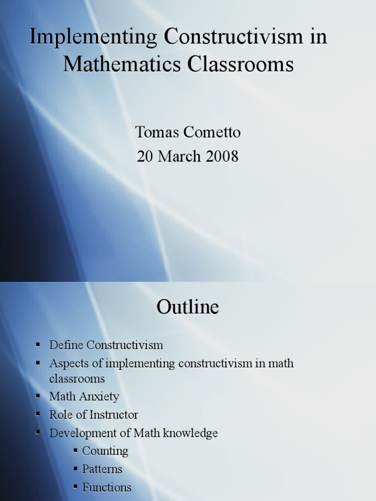 Constructivism in Math Education Strategies | PDF | Constructivism ...