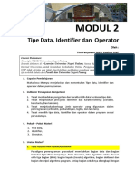 Modul2 Tipe Data Identifier Dan Operator 02