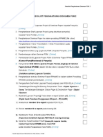 Checklist Penghantaran Dokumen PSM2