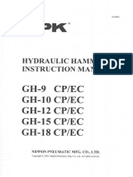 Manual Operador+Despiece Martillo NPK Gh-12