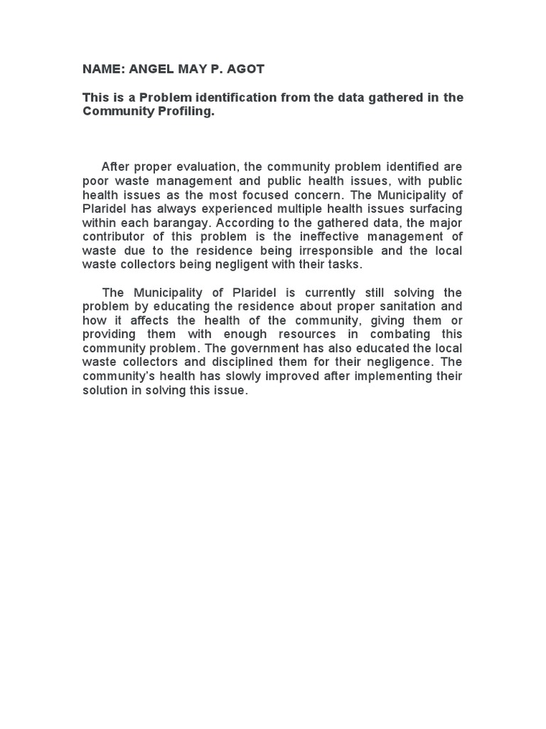 Community Data Analysis | PDF