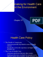 Policymaking For Health Care and The Environment