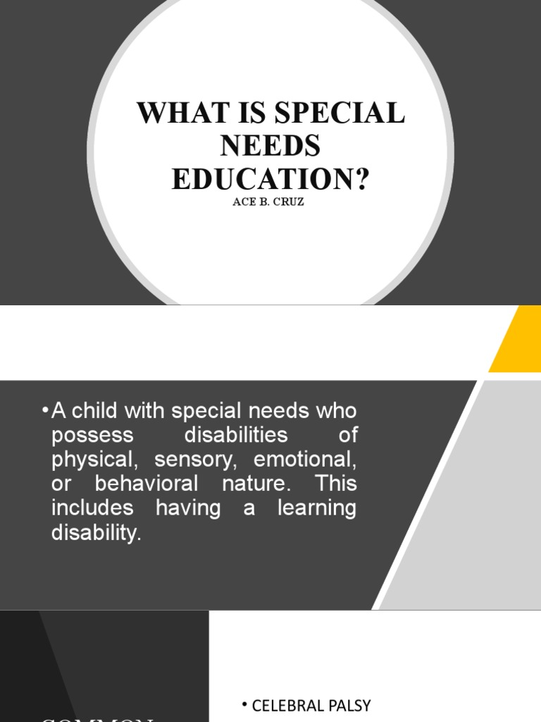 Understanding Special Needs Education | PDF | Inclusion (Education ...