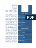 Diagram of The Muscles and The List of The Muscles' Actions