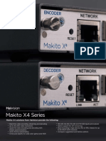 Makito X4 Series: Makito X4 Solutions From Haivision Provide The Following