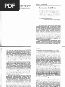 Introduction: Partial Truths: James Clifford