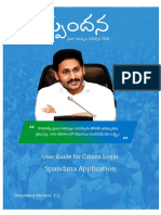 Spandana Application: User Guide For Citizen Login