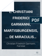 Christian Friedrich Garmann. de Miraculis Mortuorum
