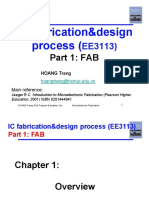 IC Fabrication&design Process (: Part 1: FAB Part 1: FAB