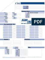 Star Trek RPG LUG25000 - Next Generation Sheets & Templates