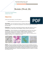 Learning Module (Week 20) : Objectives