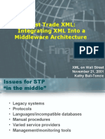 Post Trade XML: Integrating XML Into A Middleware Architecture
