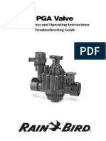 PGA Valve: Installation and Operating Instructions Troubleshooting Guide