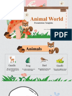 Animal world Presentation template