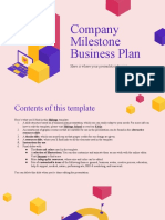Company Milestone Business Plan by Slidesgo