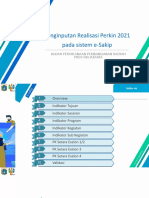 Penginputan Realisasi Perkin 2021 Pada Sistem E-Sakip: Badan Perencanaan Pembangunan Daerah Prov Dki Jakarta