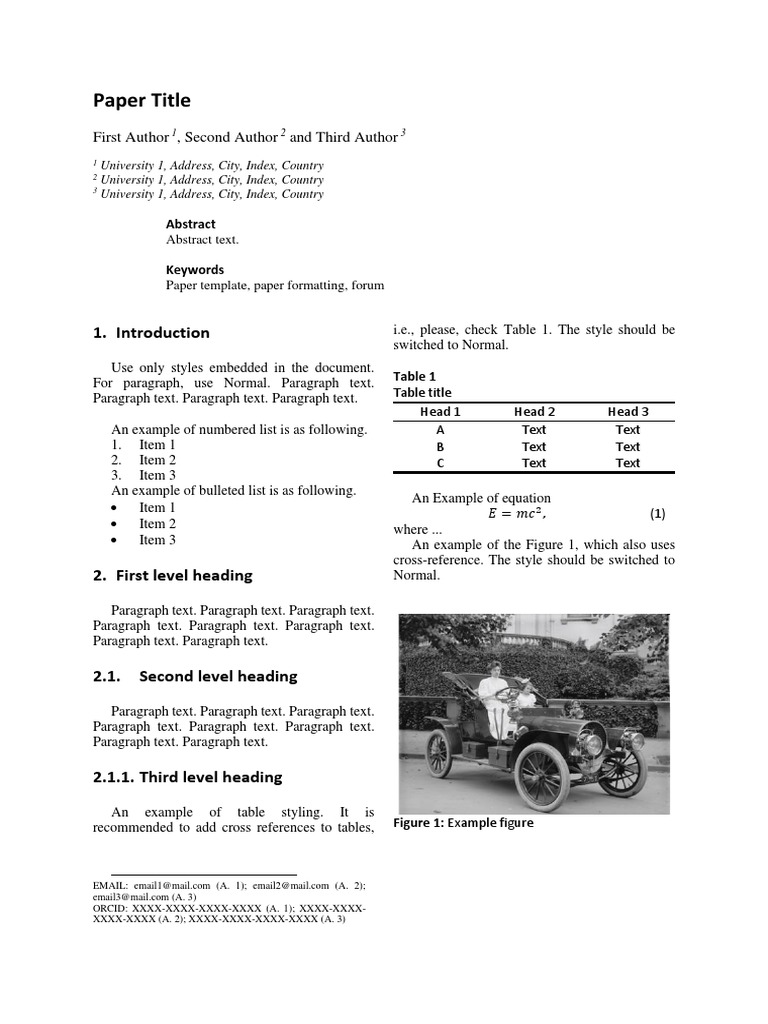 Paper Title: First Author, Second Author and Third Author | Download ...