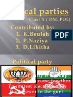 Powerpoint Presentation of Political Parties Class 10 Cbse