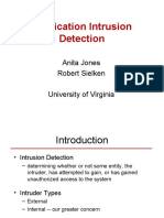 Application Intrusion Detection: Anita Jones Robert Sielken University of Virginia