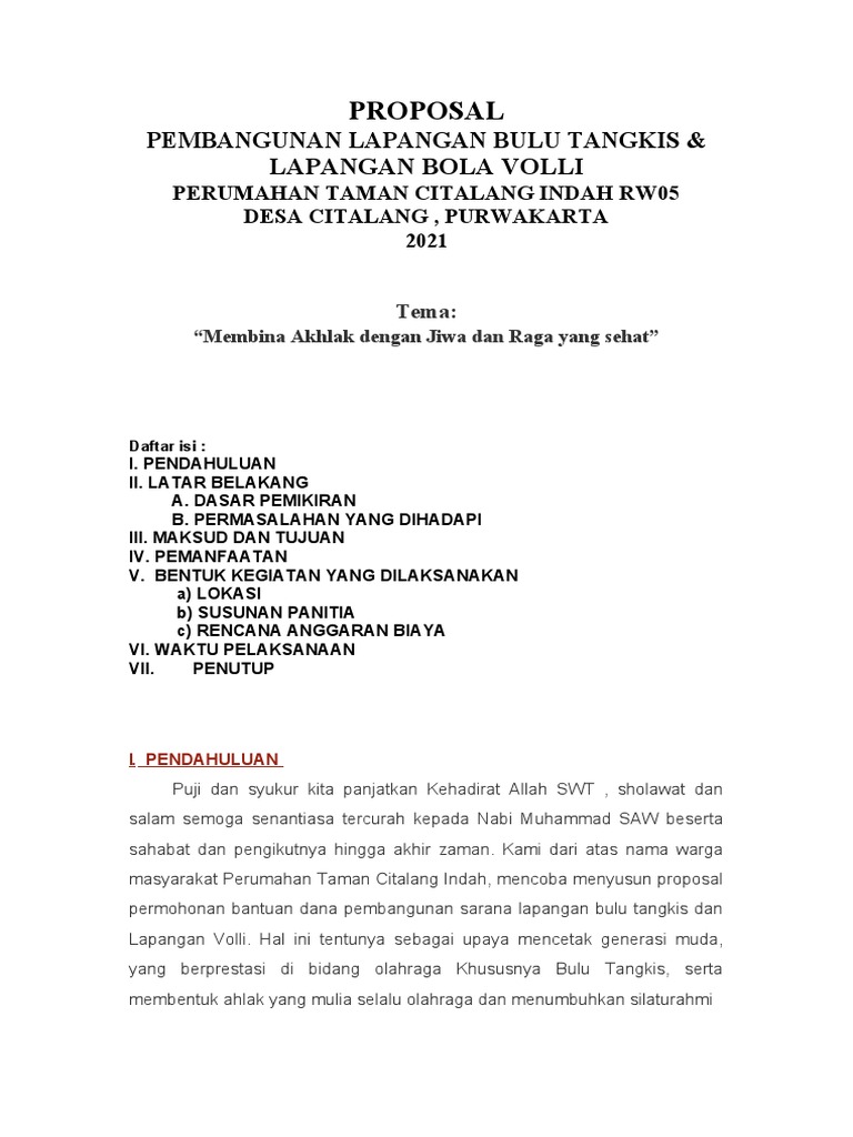 PROPOSAL Badminton Dikonversi PDF