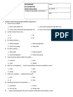 Soal Pts Pai Kelas 1 K-13