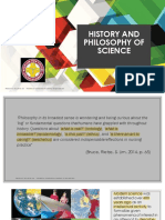 History and Philosophy of Science
