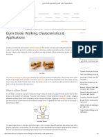 Gunn Diode Working Principle and Its Applications