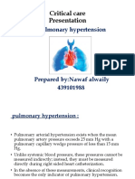 Critical Care Presentation: Pulmonary Hypertension