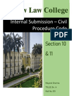 Internal Submission - Civil Procedure Code: New Law College
