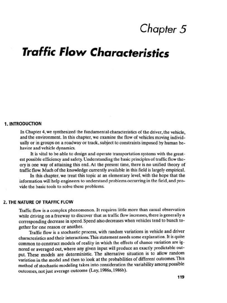 Traffic Flow Characteristics Overview | PDF | Traffic | Transport