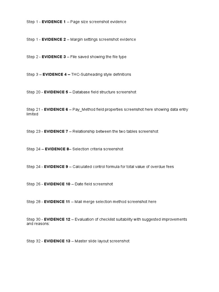 Documenting Evidence for Database Design | PDF
