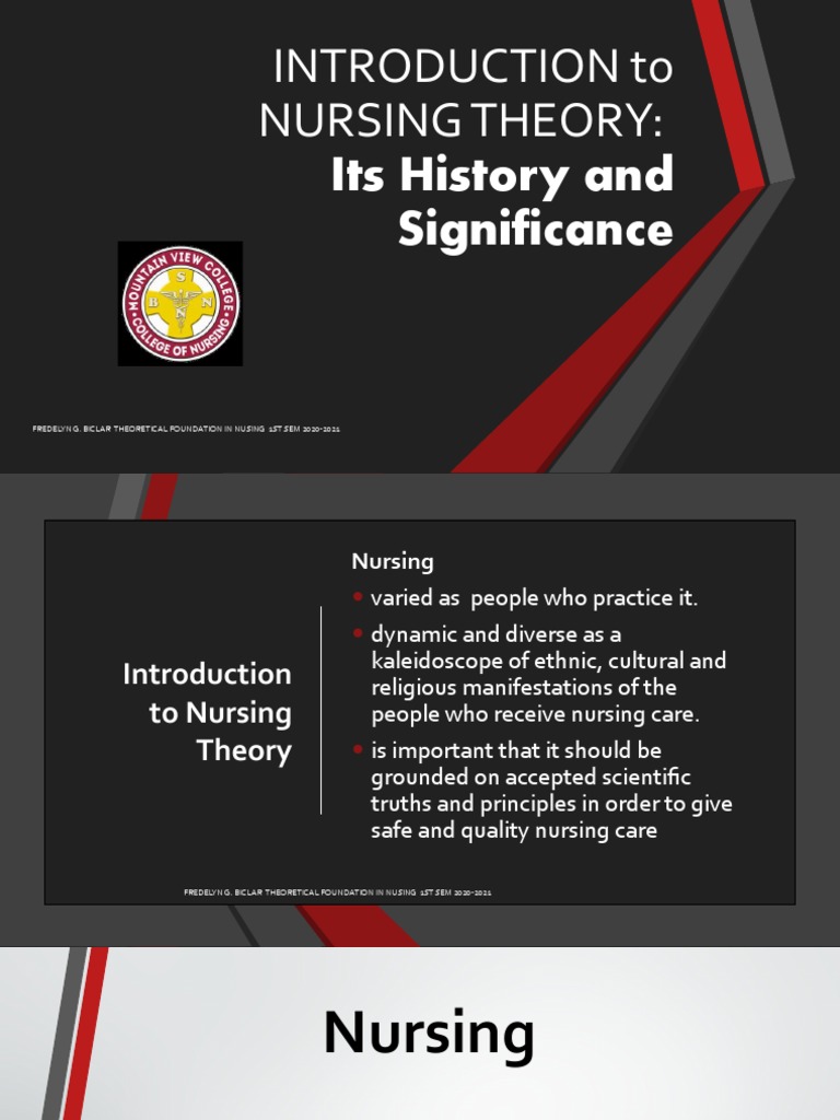 Nursing Theory: History and Importance | PDF | Theory | Concept