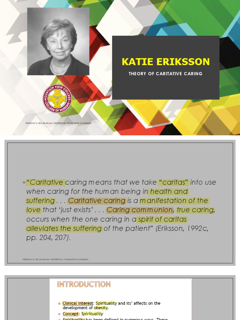 Katie Eriksson's Caritative Caring Theory | PDF