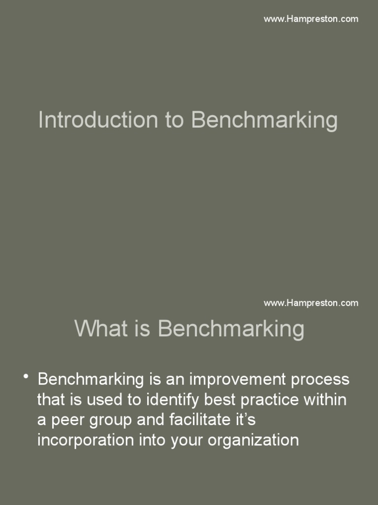 Understanding Benchmarking Processes | PDF | Benchmarking | Leadership