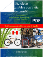 Bicicletas Ecosostenibles Con Caña de Bambú
