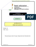 Mathematics P3 Feb-March 2012 Eng