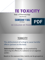 Acute Toxicity: Samson Y Raj